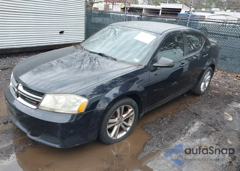 2012 Dodge Avenger Se из США, поврежденный, VIN 1C3CDZAG5CN314143